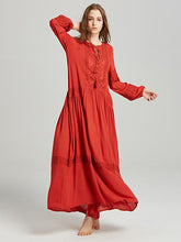 Simple Embroidered Maxi Dress